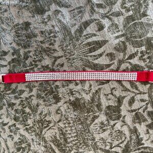 Susan Lanci 4- Row Rhinestone Giltmore Perfect Fit Dog Collar Size 10